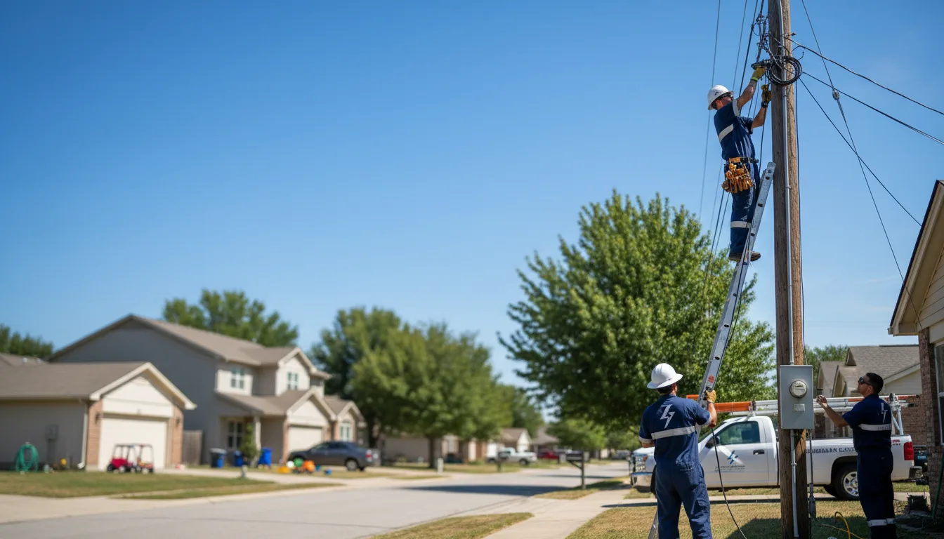 Residential electrician providing installation services in Deerfield, OH